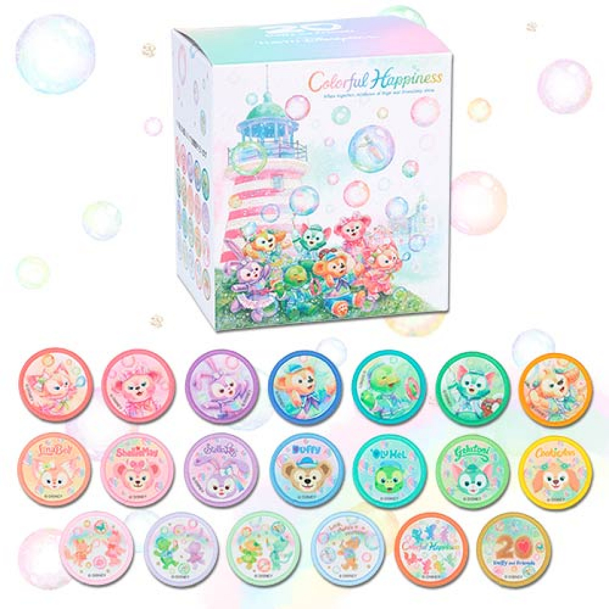 ワッペンセット(ダッフィー20周年カラフルハピネスグッズ)| キャステル