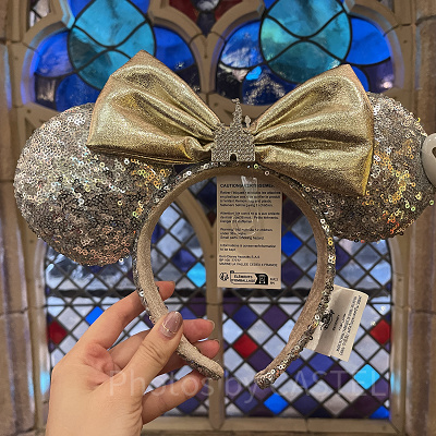 シルバー×ゴールドスパンコールカチューシャ（パリディズニー