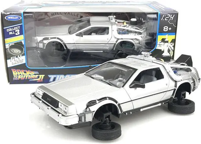 Welly 1:24 Diecast DeLorean DMC Back To The Future 2 Fly Mode Time