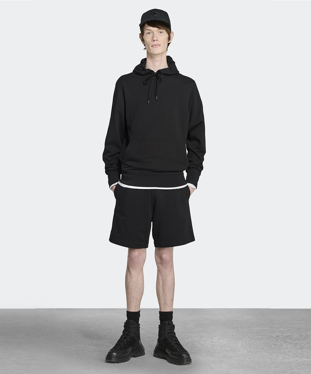 ヒューロン フーディー ブラックレーベル(7403MB)｜カナダグース