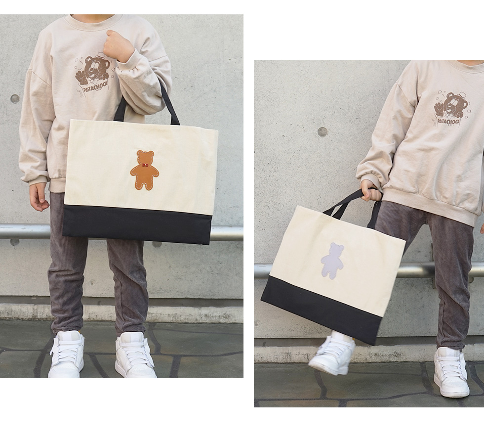 hoshinooto/くまちゃん レッスンバッグ [名入れ可] – カミカゼ