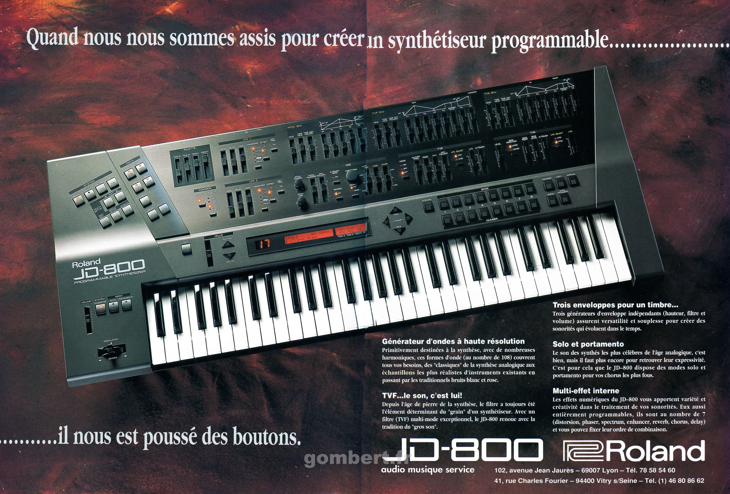 Roland now has 4 ways to play their 1991 JD-800 polysynth; here's