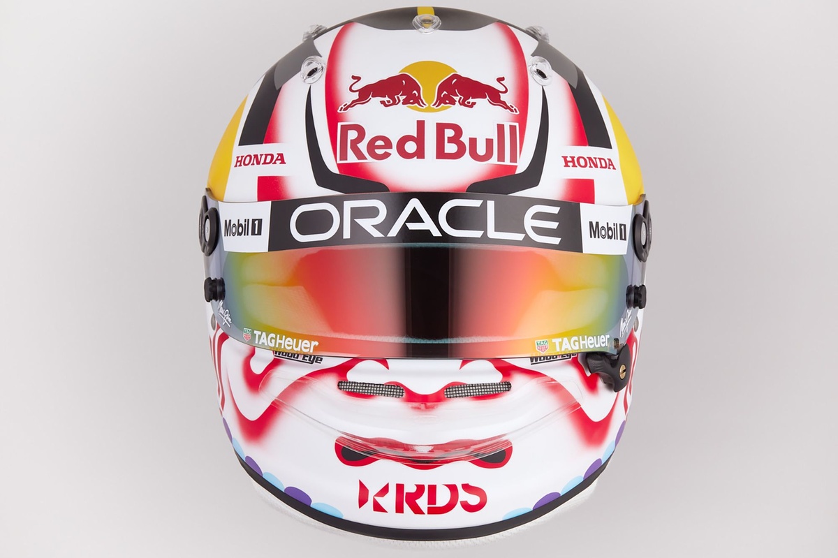 今年のテーマは“KABUKI”だ！ 角田裕毅のF1日本GP仕様ヘルメット公開