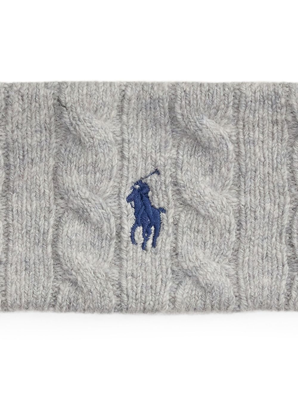 Polo Ralph Lauren cable-knit Head Band | Grey | FARFETCH