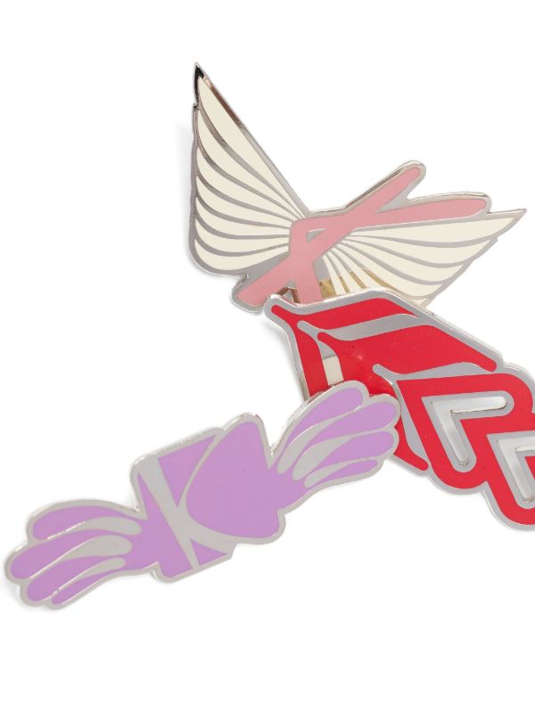 Kiko Kostadinov graphic-print Pins | Silver | FARFETCH VN