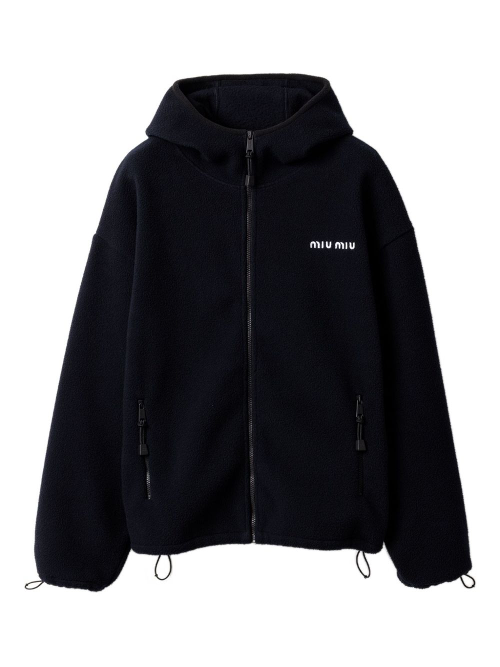 Miu Miu ジップアップ パーカー | ブルー | FARFETCH JP