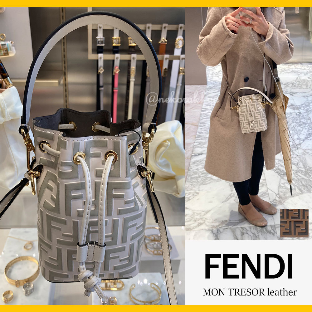 FENDI☆MON TRESOR leather☆ミニ2wayバッグ☆送料込 (FENDI