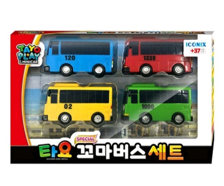 ☆ちびっこバス タヨ☆4種セット。タヨ、ロギ、ガニ、ラニ (おもちゃ