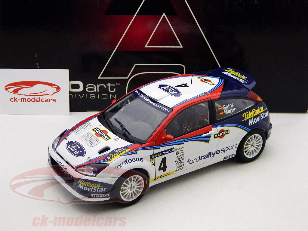 AUTOart 1:18 Ford Focus RS WRC #4 C. Sainz, M. Marti Rally