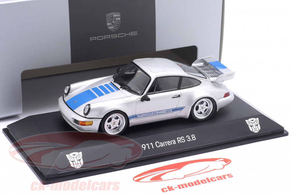 Spark 1:43 Porsche 911 (964) Carrera RS 3.8 Transformers Mirage 銀