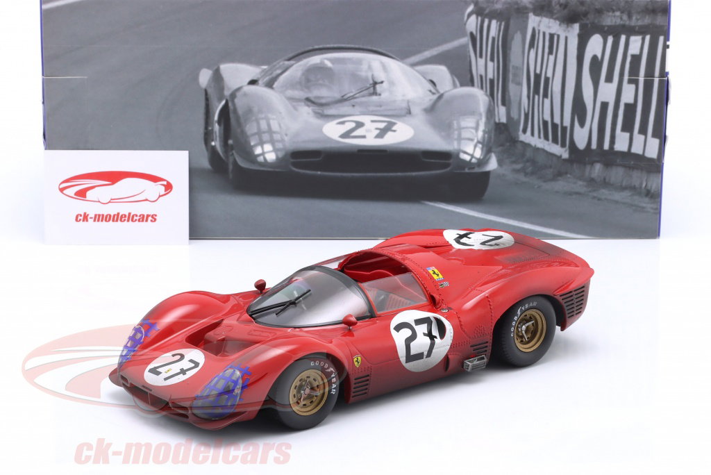 WERK83 1:18 Ferrari 330 P3 Spider #27 24h LeMans 1966 Dirty