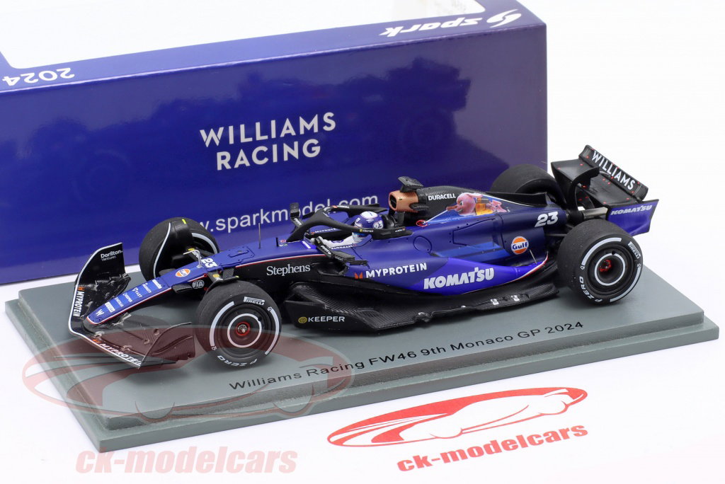 Spark 1:43 Alexander Albon Williams FW46 #23 Monaco GP Formula 1