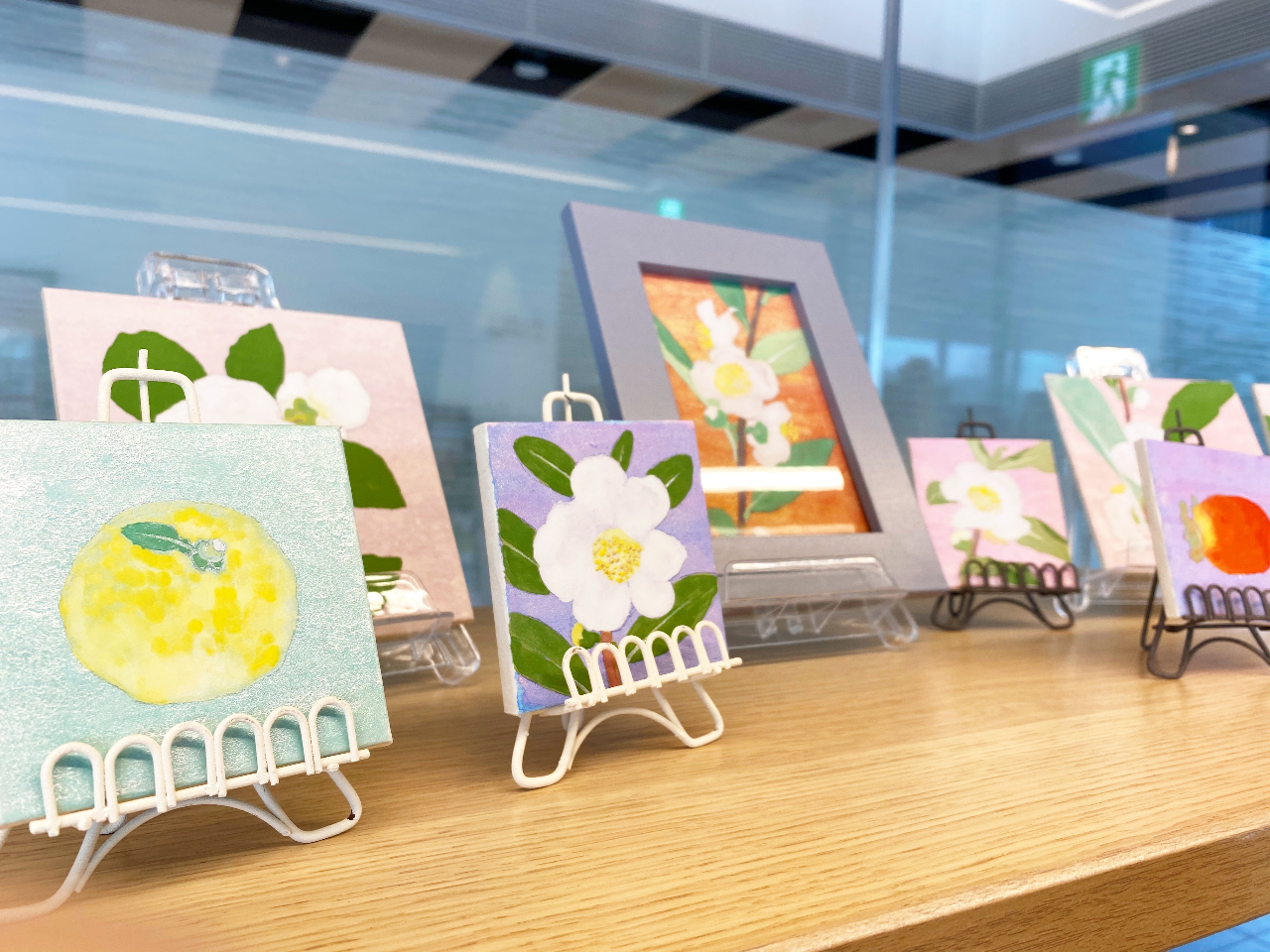 岩絵具を使った日本画体験/Experience of painting a Japanese