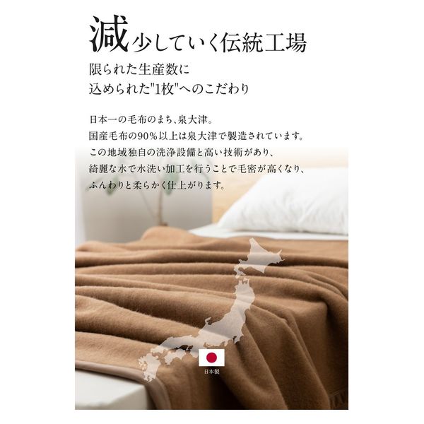 AQUA NIKKE×Niceday キャメル100%(毛羽部分) 毛布 (NT) 1600×2100mm