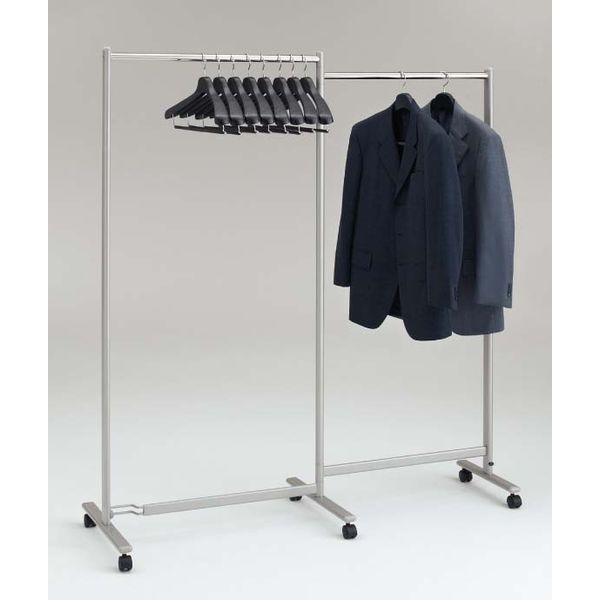 オカムラ 折りたたみ式コートハンガー スキップシルバー 1500幅×500