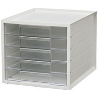 コクヨ レターケース カルテタイプ 透明プラスチック引き出しタイプ A4