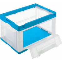 折りたたみコンテナ】 アスクル 「現場のチカラ」 扉付き折りたたみ