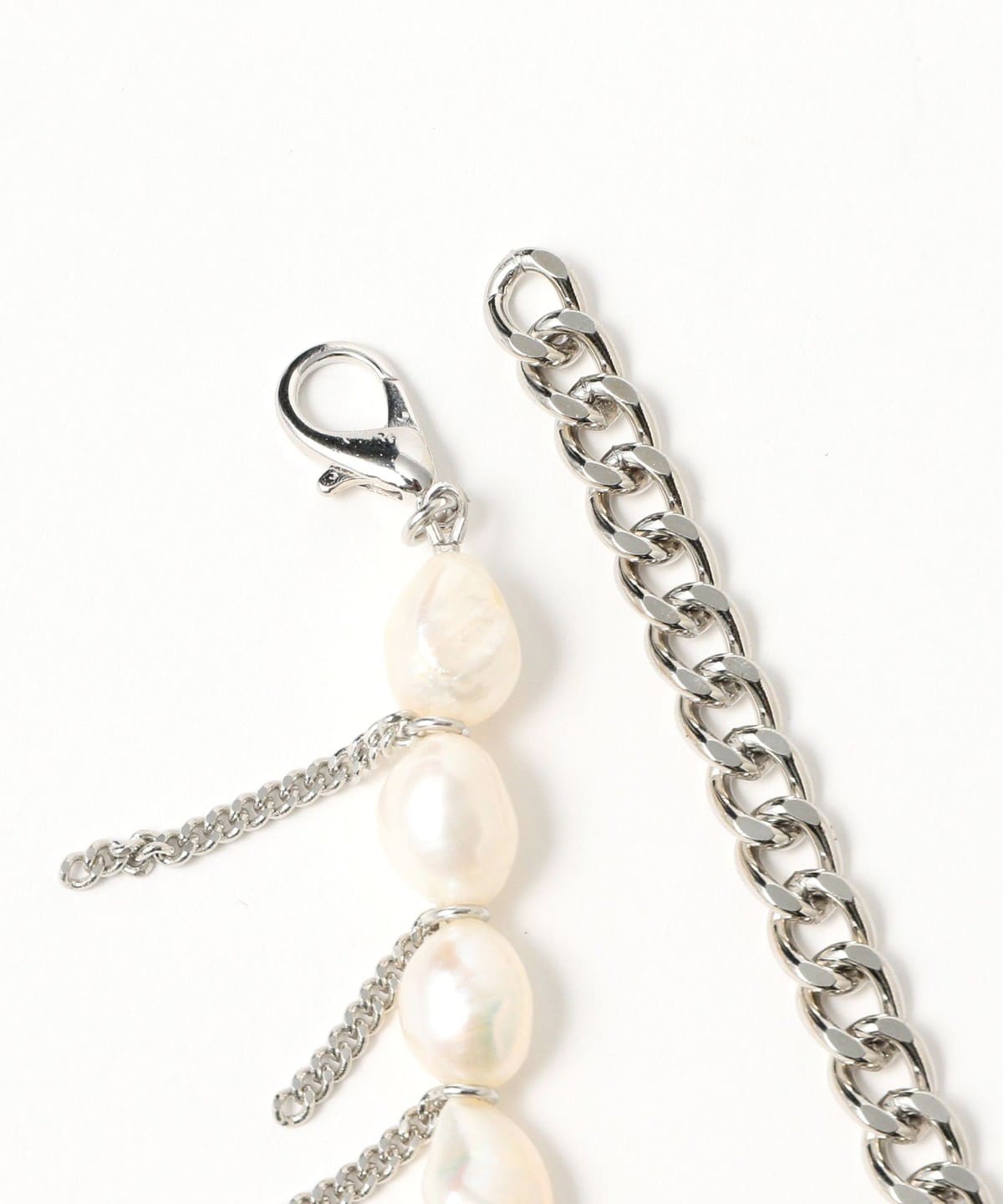 Ray BEAMS（レイ ビームス）フリンジチェーン 淡水パール ネックレス