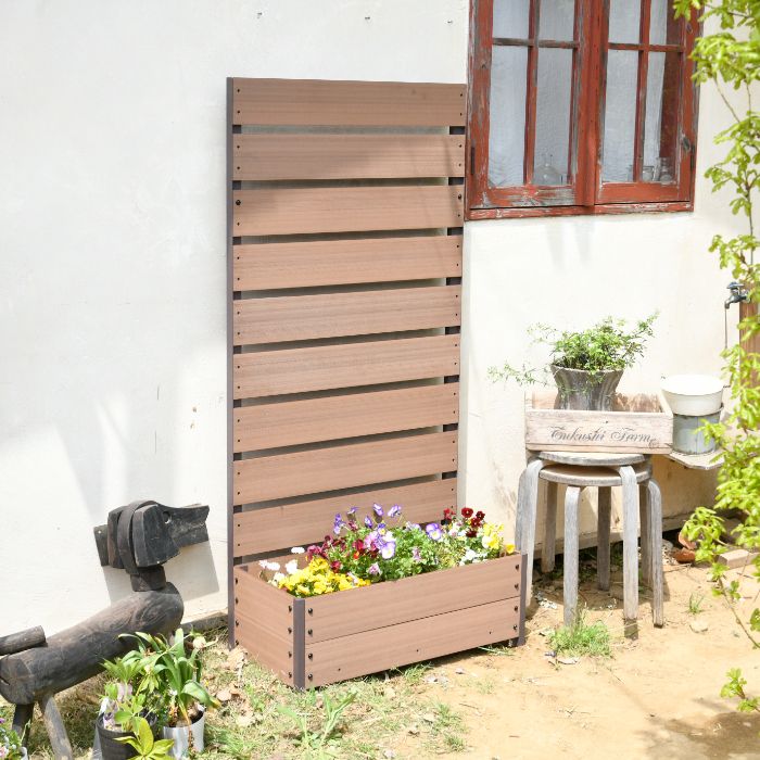 YAMAZEN 人工木プランターフェンス YPF-1570の通販｜ガーデン