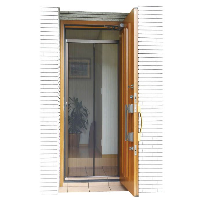 網戸】 川口技研 ノーカットロータリー網戸II NC2-20の通販｜玄関網戸