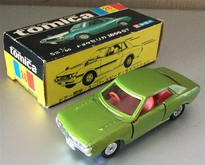 トミカ黒箱日本製旧ホイールのセリカ1600GTです♪｜てつ230のブログ
