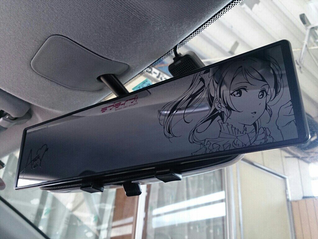 キャラアニ ラブライブ! 自動車用ワイドミラー 絢瀬絵里 のパーツ