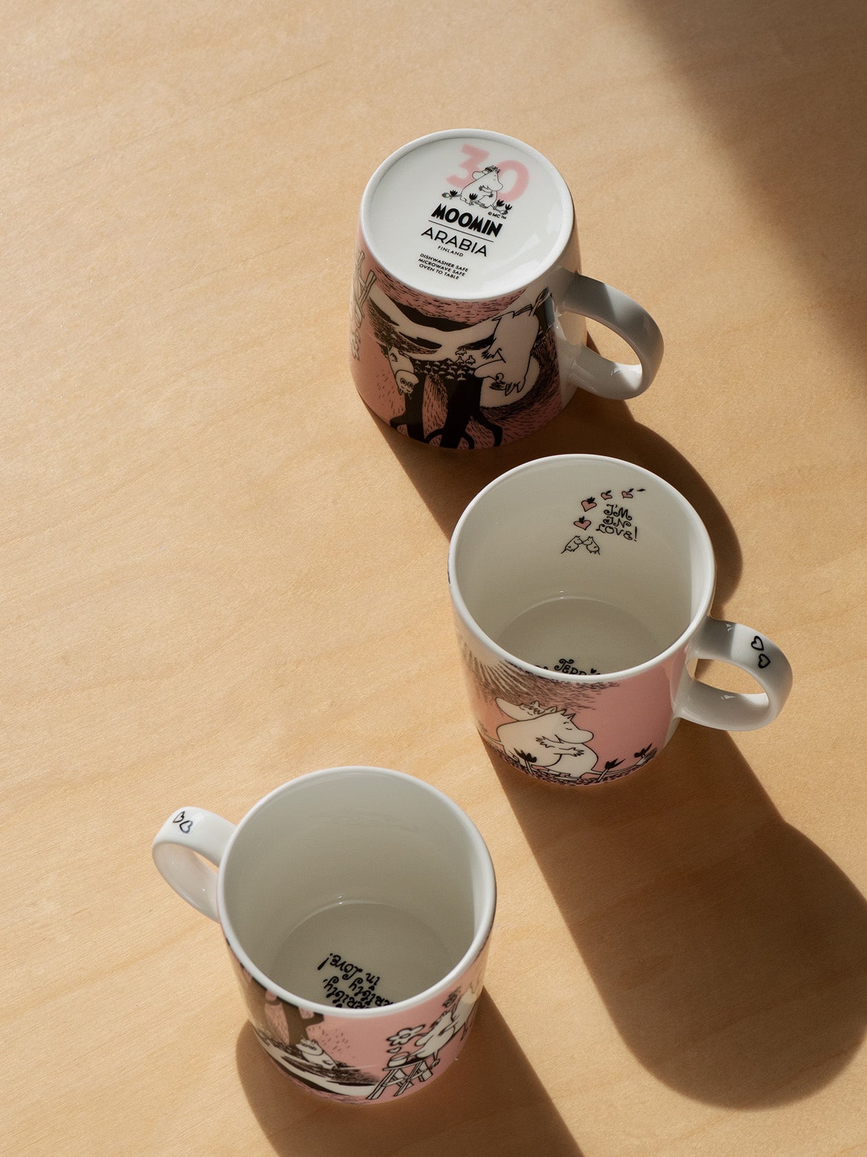 Moomin マグ 0.3L LOVE（ピンク）30周年 リミテッドエディション | Arabia