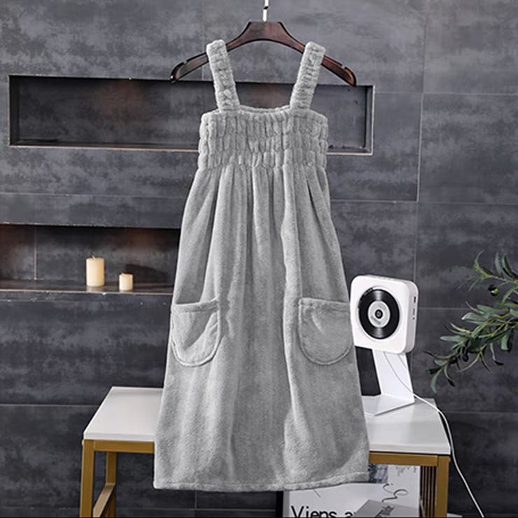 バスタオルワンピース 超吸水 着るタオル[品番：II000010822