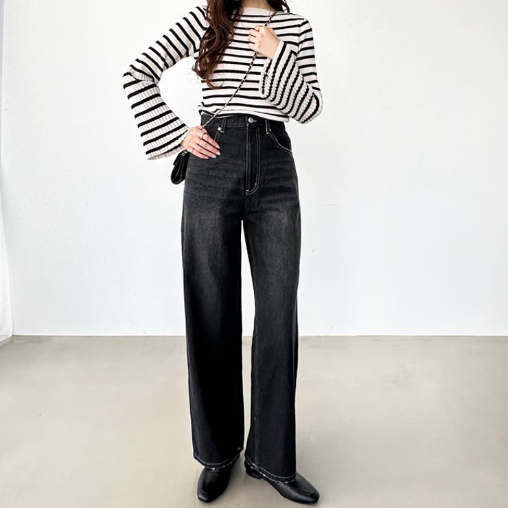 ハイウエストストレートデニム[品番：GERW0010588]｜GeeRA（ジーラ）の