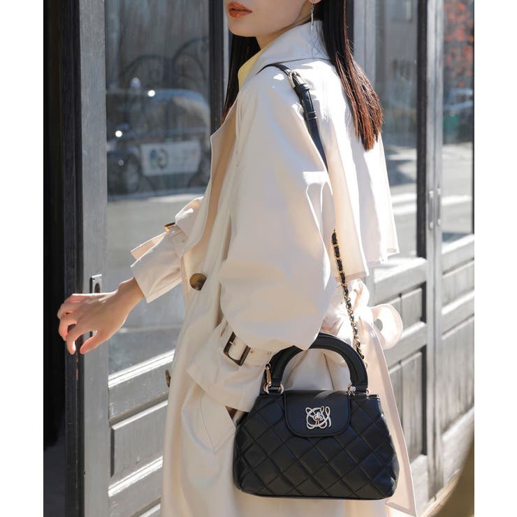 2WAY】変形ひねりキルティングミニショルダーバッグ[品番：VISW0047904