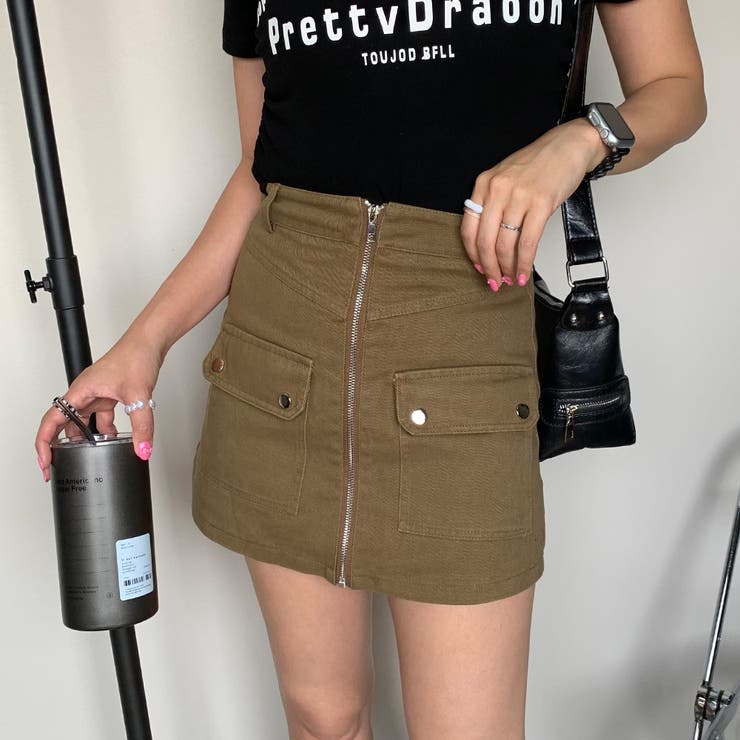 フロントZIPスカート[品番：NHGW0004480]｜non-hedge （ノンヘッジ）の