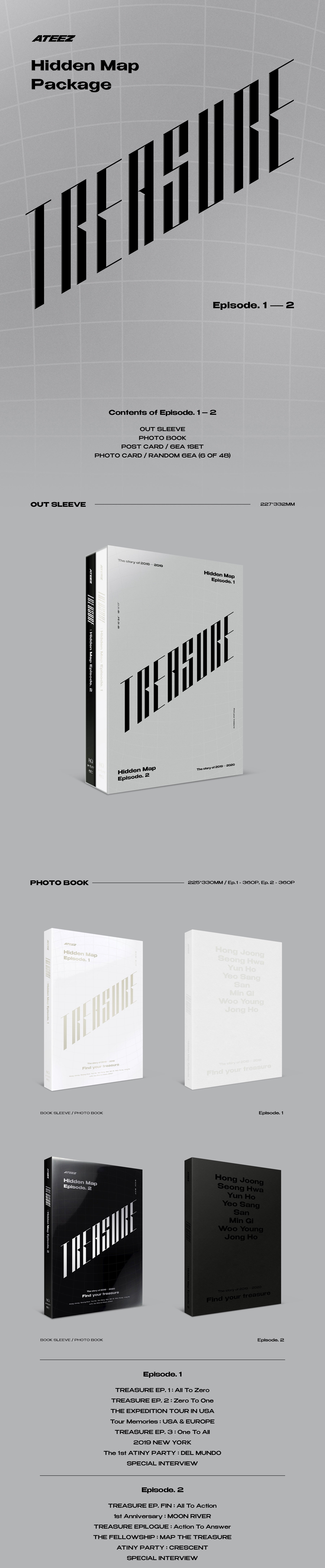 ATEEZ] Ateez Treasure : Hidden Map Photobook – krmerch