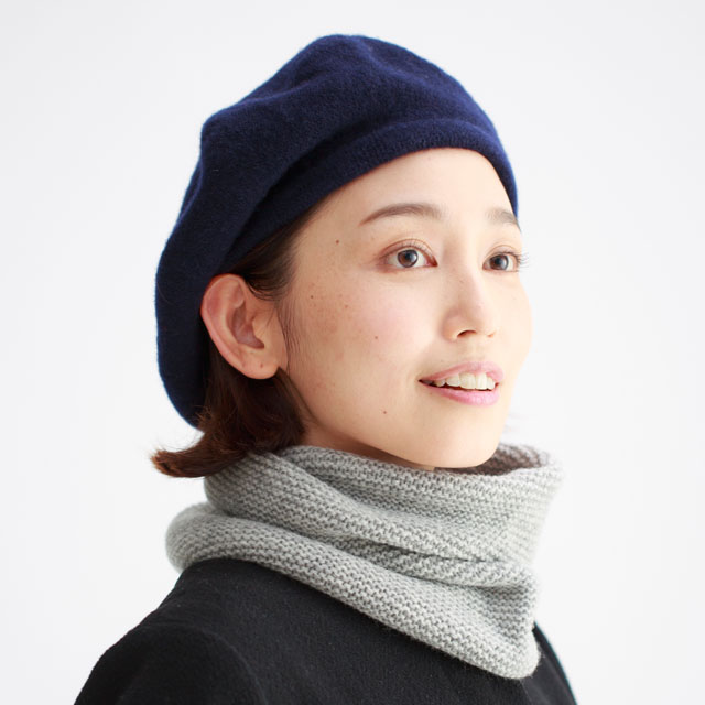 国産ニット】アワユキウール ガータースヌード【ウール100％】