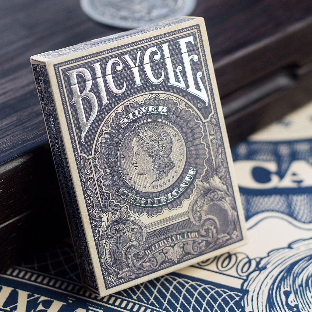 Bicycle Silver Certificate Limited Edition Numbered Playing Cards