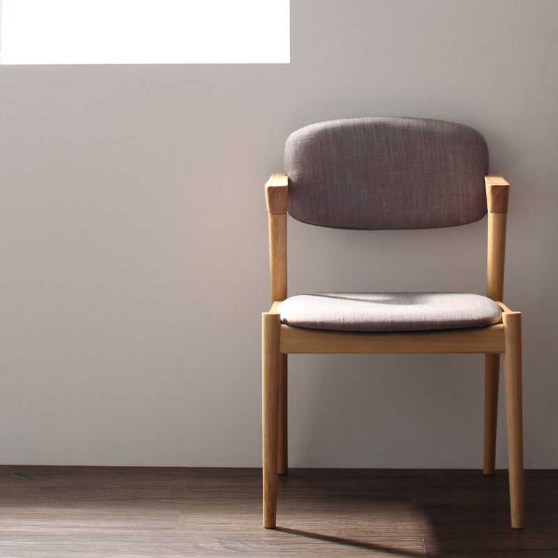 北欧ダイニングチェア グレーチェア 同色2脚セット 天然木 無垢材