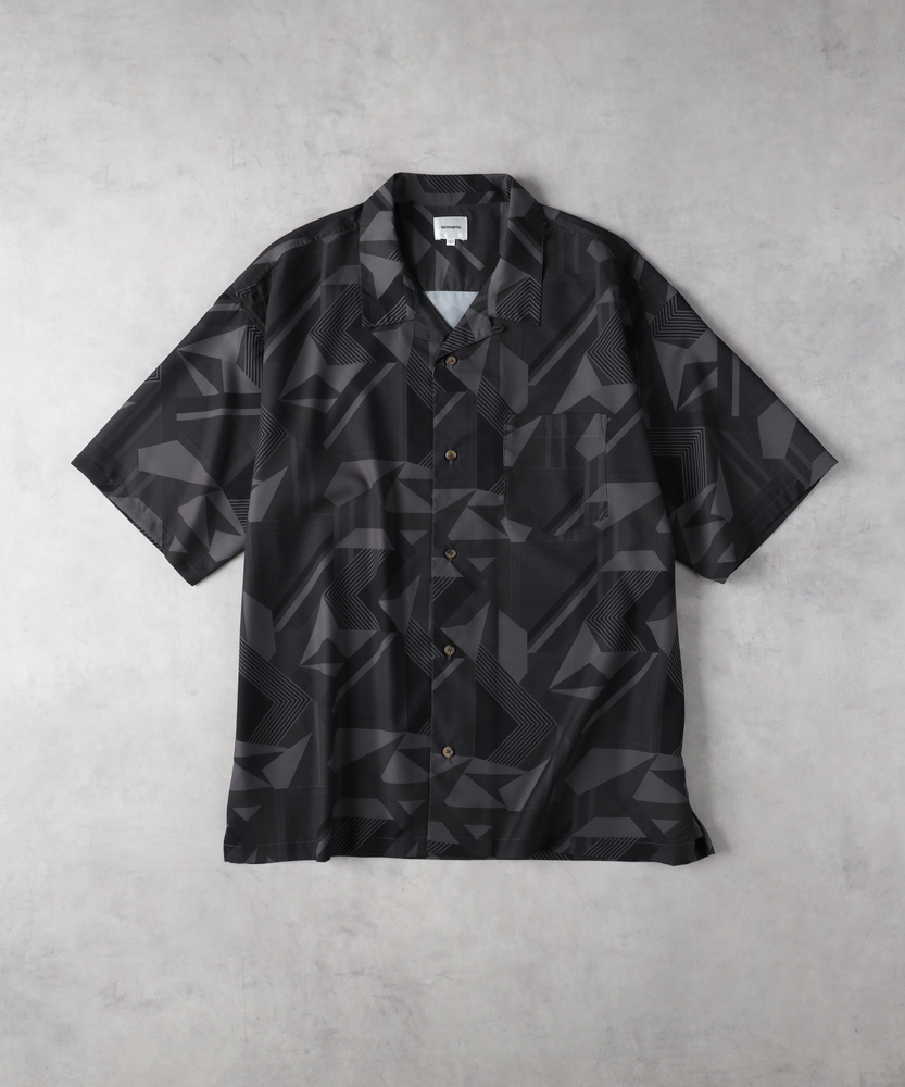 総柄プリント開襟シャツ(M ブラック): トップス｜Right-on公式