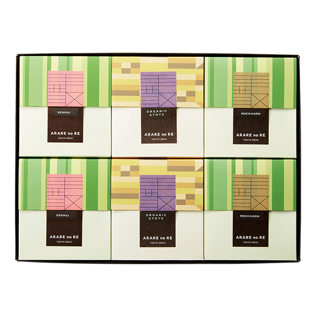 ARARE no RE[アラレ ノ レ]のあられ3種6箱セット｜お祝い・ギフトの