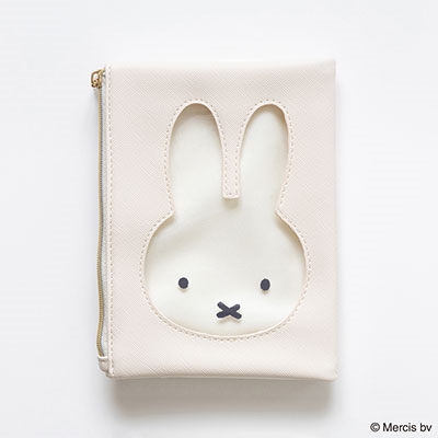 dショッピング |「ミッフィー OSHIKATSU 二つ折りポーチ アイボリー