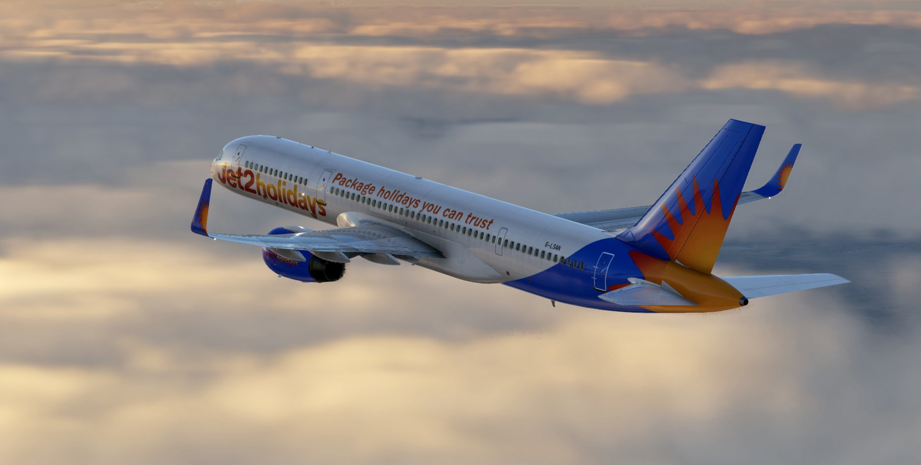 G-LSAN jet2 757-200 livery - X-Plane.to