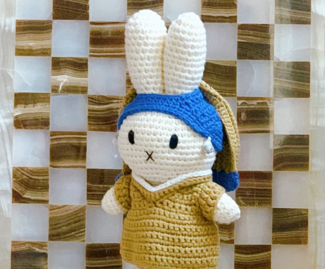 送料無料】台湾 Just Dutch (オランダ) | ミッフィー 編みぐるみ 真珠