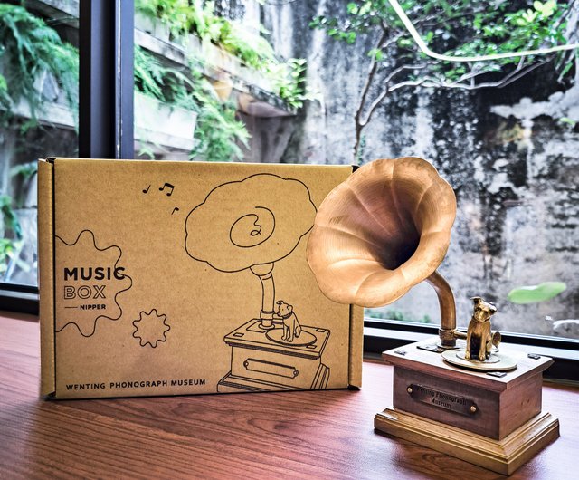 台湾 手作り蓄音機型オルゴール│NIPPER wenting-phonograph - Pinkoi