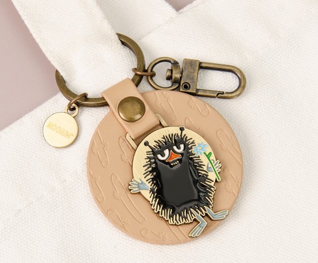 台湾 【Pinkoi x Moomin】上質レザーキーホルダー / スティンキー