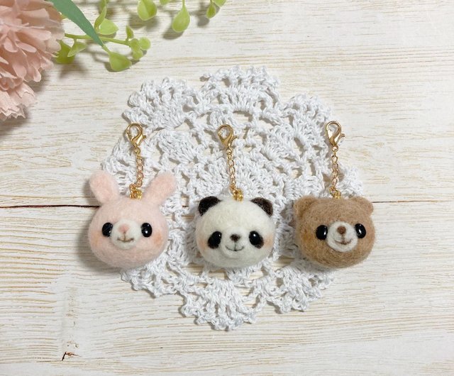 ちびころアニマルズ 〜ナチュラル〜 うさぎ パンダ くま 羊毛フェルト