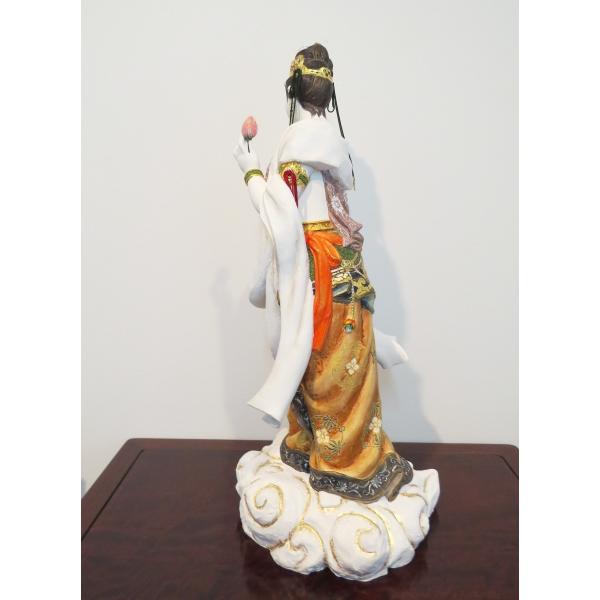 内閣総理大臣賞受賞伝統工芸士梶原正二博多人形「天恵」観音菩薩像