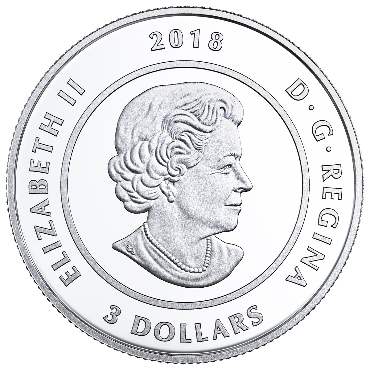 2018 $3 Thirteen Teachings from Grandmother Moon - Pure Silver Coloure