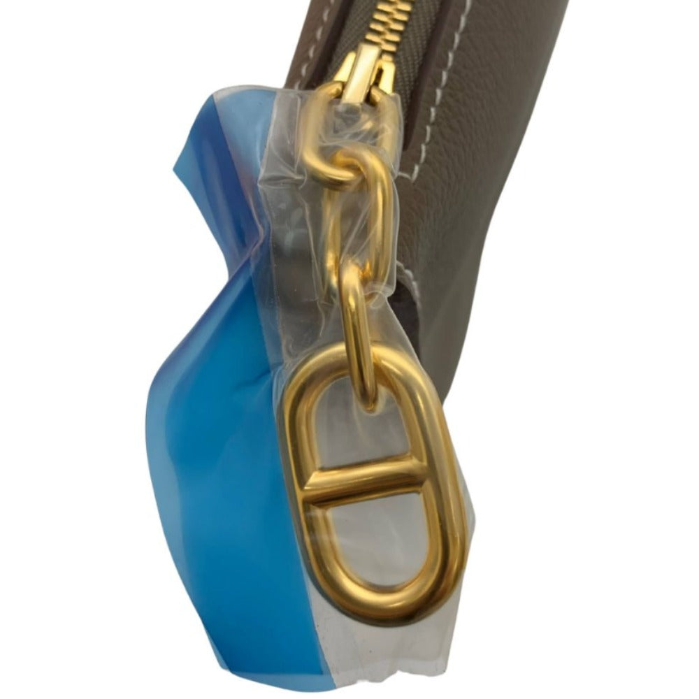 HERMES エルメス ポーチ ジップアンゴー トゥーゴー MM K刻印 ゴールド