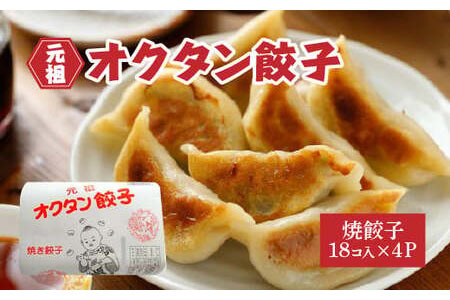 元祖オクタン餃子（焼き餃子18個入×4パック） 【12203-0130】 | 千葉県
