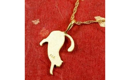 24金 純金ペンダントトップ 猫 ネコ 純金|150909101nk SWAA075 | 山梨