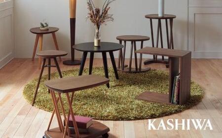 KASHIWA】エッグテーブル ウォールナット材 | サイドテーブル 飛騨の