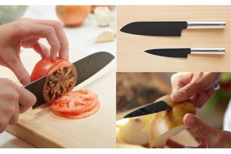 remy】クロの包丁2点セット（三徳・ペティ）〈平野レミ・和田明日香